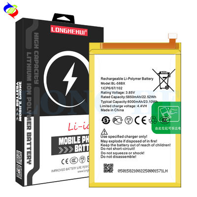 6000mAh BL-58BX X680携帯バッテリー インフィニックス ホット9プレイバッテリー