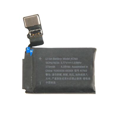 273mAh容量 アップルウォッチシリーズ2用の充電可能なバッテリー 42mm 38mm A1760 A1757