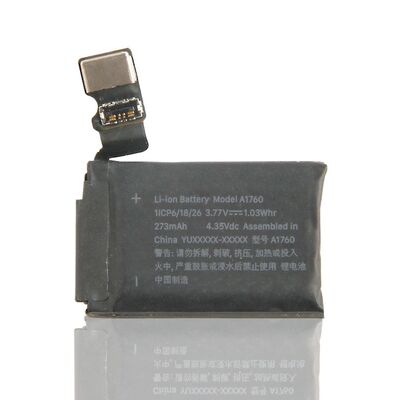 再充電可能 273mAh A1760 A1757 A1816シリーズ2 アップルウォッチシリーズ2 バッテリーのための 38mm 時計バッテリー