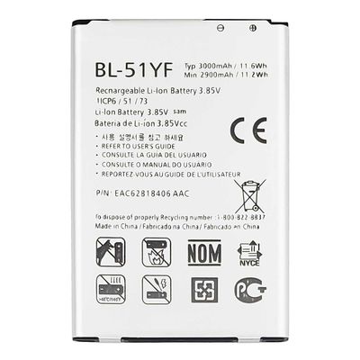 3000mAh BL-51YF H811 LS991 US991 H812 G4 LG VS986用の携帯電話バッテリー保証