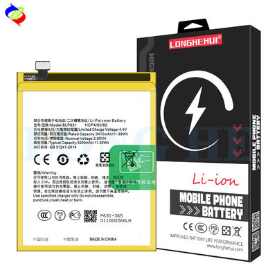 2900mAh BLP631 A77 A75 F5 F3 オッポ A73 リチャージ可能なバッテリー用の携帯電話バッテリー