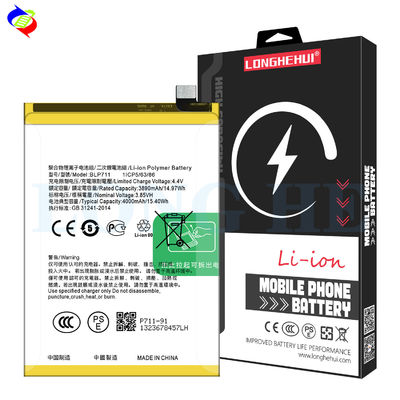 充電可能 4000mAh 3.85V リポリマーバッテリー BLP711 オッポ A1K リアルメ C2 交換用