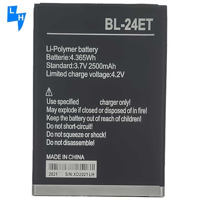 デュアルIC保護 BL-24ET 2500mAh B1F バッテリー 携帯電話保護用 Tecno F3