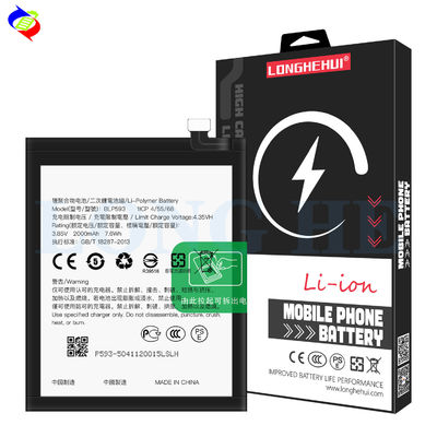 3000mAh 3.85V 再充電可能なポリマーリチウムバッテリー BLP593 オッポネオ5 A31R1201 A31T U スリム