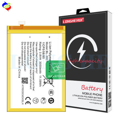 BL-30CT リチウムイオンバッテリー 3.8V 3050mAh 携帯用デジタルバッテリー