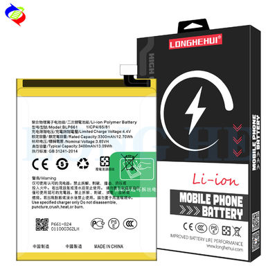 オッポ A3 A3m F7 CPH1821 携帯電話用のダブルIC 保護 3400mAh BLP661 A3 バッテリー