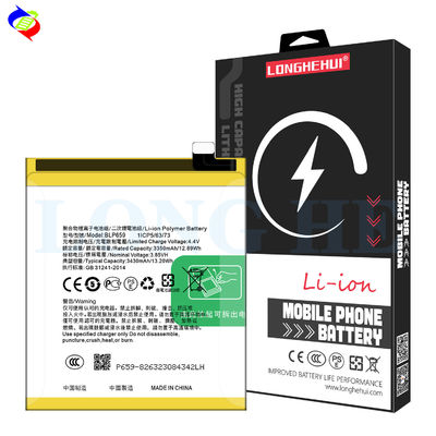 ODM/OEM BLP659 3430MAH オッポ R15 Pro用のリチオンポリヤー充電電池