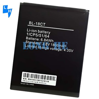 再充電電池 1800mAh ブラック BL-18CT 携帯電話の電池 Tecno Y3 Y4 R5