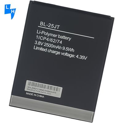 Tecno用の充電可能なバッテリー 2500mAh BL25JT F3 WX3 BL-25JT 材料と性能