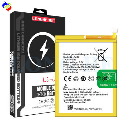 BL-34CX モバイル バッテリー インフィニックス X626 スマート3プラス 3.8V 3500mAh A モバイル 向け