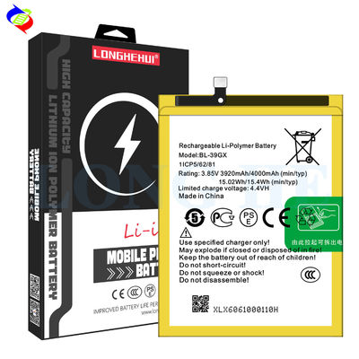 4000mAh BL-39GX X573 Infinix Hot S3用の携帯電話バッテリー 備蓄・再充電可能