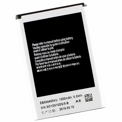 充電可能なリオン電池 1500mAh 3.85V サムスン I5700 I5800 I8700 S8530 EB504465VA