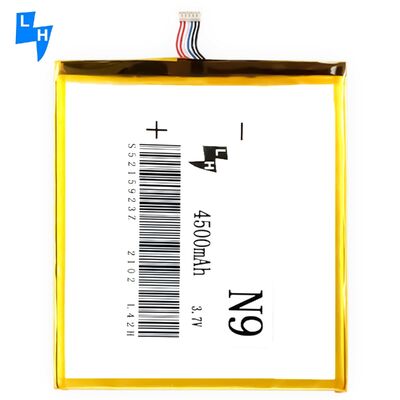 高容量黄色ポリマーリチウム電池 BL-N9 向け テクノ N9 携帯電話 4500mAh 3.7V