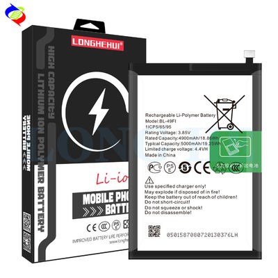 充電可能 5000mAh BL-49FI バッテリー itel P36 P37 ODM 500PCS リチウムイオン バッテリー