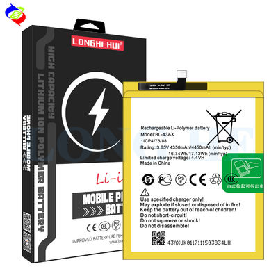 OEM/ODM BL-43AX 4450mAh X603 インフィニックス Zero5用の携帯電話バッテリー