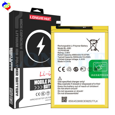 BL-49Ei Itel P33 Plus P33 P46用のリ-プライマーバッテリー 3.85V 5000mAh 安定した性能