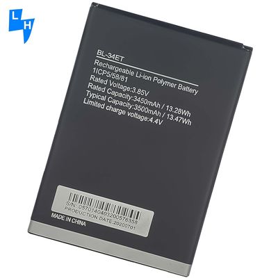 Tecno POP 3 BB2 携帯電話 BL-34ET オリジナル リチウムイオンポリヤーの充電電池