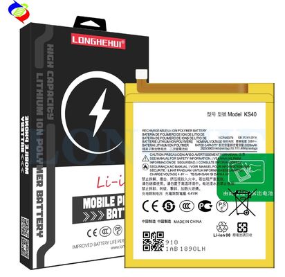 KS40 3000mAh 4.4Vポリマーリチウムバッテリー 完璧なMOTO E6 US XT2029 XT2029-1をプレイする