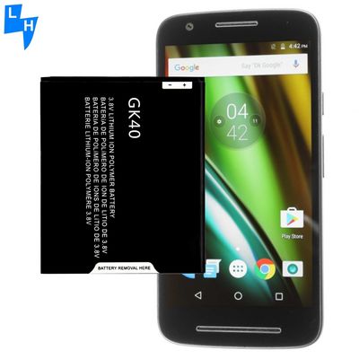 高容量 2800mAh GK40 バッテリー モトローラ G4 Play G4 XT1607 XT1609 XT1600 黒