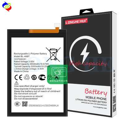 BL-48BT OEM ODM 携帯電話バッテリー テクノ 5000mAh 状態 100% 互換性