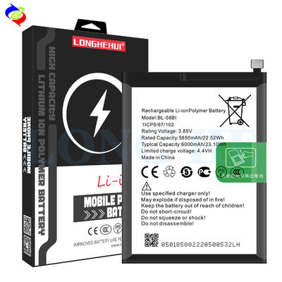 シルバー AAA BL-58BI 3.7V 2100mAh リチウム充電電池 itel ホット 9 プレイ