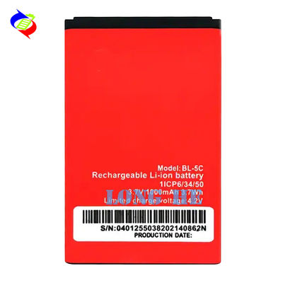 BL-5C 1000mAh バッテリー,ダブルIC保護と高度なリチウムポリマー技術