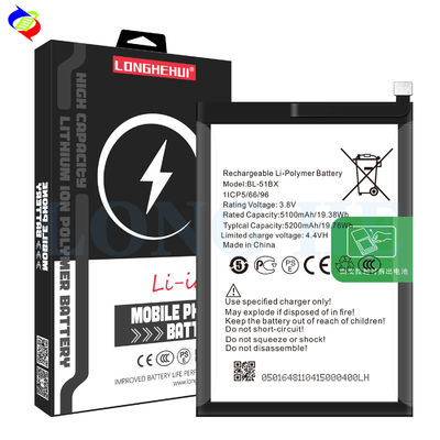 X683 携帯電話 バッテリー 5200mAh BL-51BX インフィニックスノート 8i 高容量 OEM/ODM