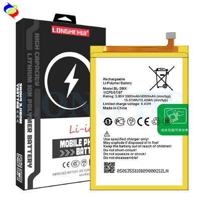 ダブルIC保護 BL-39IX 3.85V 4000mAh バッテリー インフィニックス X605 Note 5 Pro X610 Note 6
