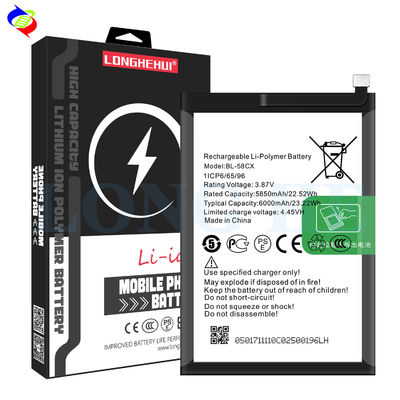 BL-58CX インフィニックス X659 6000mAh 容量 ダブルIC 保護 OEM/ODM