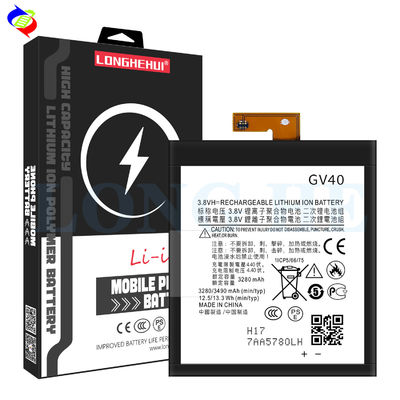 OEM/ODM GV40 3280mAh 3.8Vポリマーリチウムバッテリー モトローラZフォースドロイド