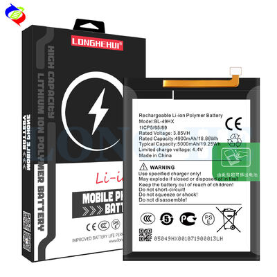 BL-49HX インフィニックス ホット 20 5G/X666 携帯電話用 100% オリジナル リチウムポリマーバッテリー