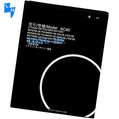 ホワイト バッテリー KC40 モトローラ E6 Plus XT2025 モト XT2005-1 携帯電話 3000mAh