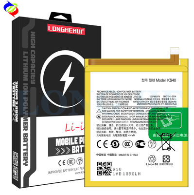 3000mAh容量 ホワイトポリマー リチウムバッテリー KS40right for Moto E6 Play EU XT2029 XT2029-1 ハンドセット