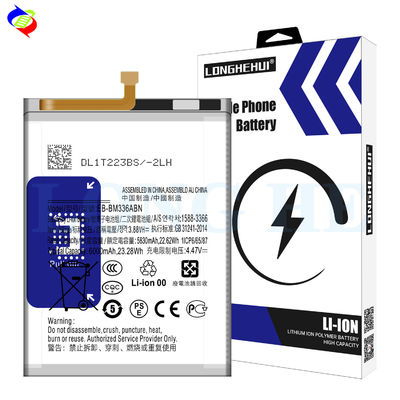 EB-BM336ABN 6000mAh 代替バッテリー サムスン ギャラクシー M33 シルバー 携帯版