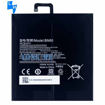 ブラック 6000mAh 容量 タブレット バッテリー Xiao Mi Pad 4 高容量 OEM BN60