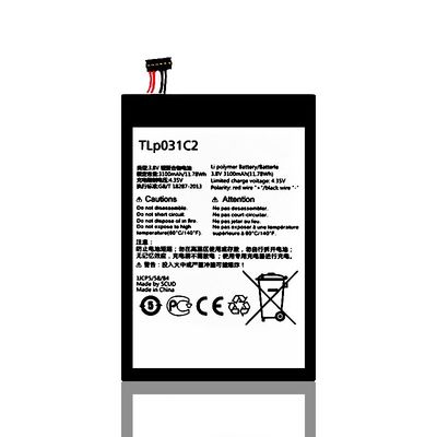 TLp031C2 バッテリー アルカテル ワンタッチ OT-8030/B モバイル スマートフォン 3.8V 3100mAh