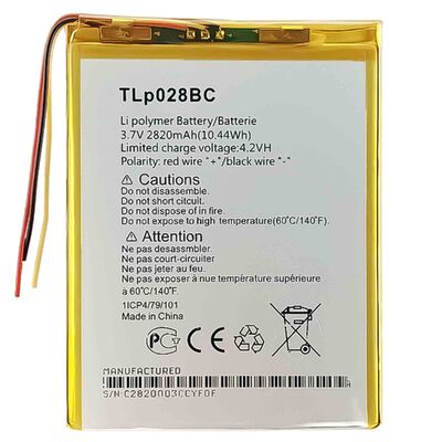 TLP028BC アルカテル ピキシ3 7.0 028B2 9002 OT9002 OT8055 OT8057 2820mAh 3.7Vのバッテリー
