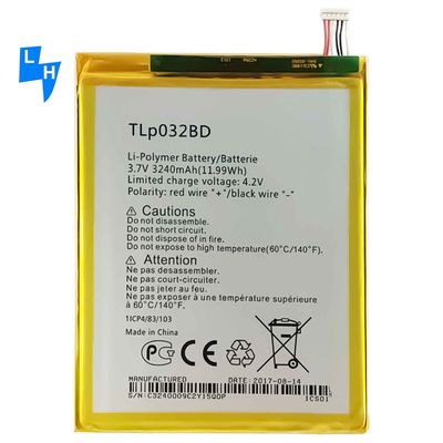 3240mAh TLP032BD POP7 P310A OT9006W Alcatel OneTouch POP-7 LTE用のピキシ8バッテリー