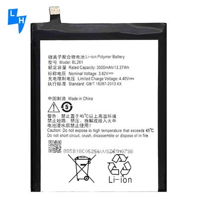 レノボ A7020/ヴィーブ K5 ノート K52T38 K52E78 BL261 3500mAh用の携帯電話デジタルバッテリー