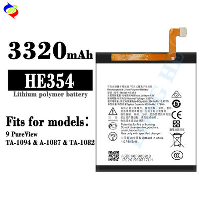 ノキア 9 プアビュー 3320mAh ダブルIC 保護用の高容量充電電池