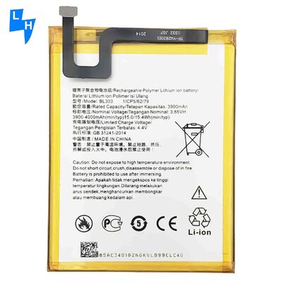 500PCS OEM/ODM Lenovo-A6 note L19041 BL303 4000mAh用のダブルIC保護バッテリー