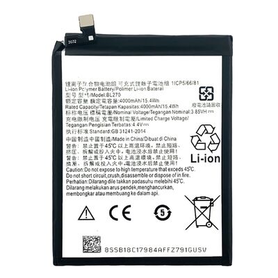BL270 3200mAh リチウムイオンポリマーバッテリー モトローラ G6 Play XT1922 3.85V 充電可能