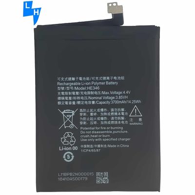 ブラック HE346 3700mAh バッテリー ノキア7プラス 7P N7P HE346 バッテリー