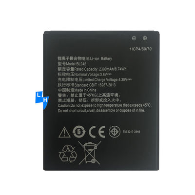 2300mAh BL242 VIBE C A2020 A6010 K3 K30 リチウムバッテリー レノボ A6000 携帯電話
