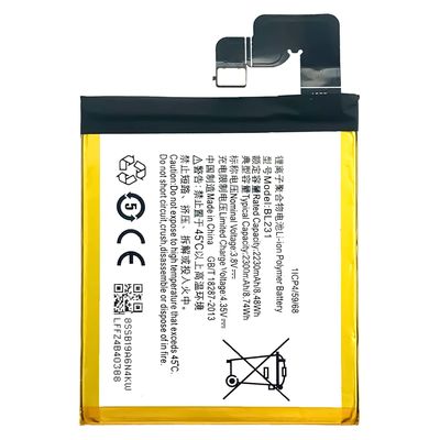 レノボ S90 BL231 リチウムイオンセル携帯電話バッテリー用の2300mAh充電電池