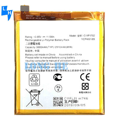 ASUS ZenFone V ライブ V500KL 3000mAh 3.85V用のリチャージ可能なポリマーリチウムバッテリー