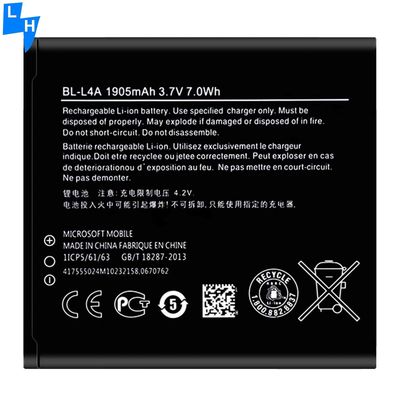 1905mAh BL-L4A バッテリー マイクロソフト向け ノキア ルミア 535 RM-1090 RM-1089 デュアル 830 RM-984