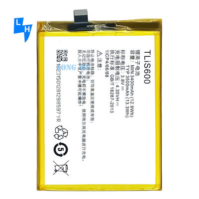 3.85V 3200mAh アルカテル TLIS600 アルカテル 7054 3N / 3S M3G ダブルIC 保護 充電可能