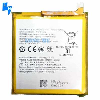 デュアルIC保護 4000mAh BL296 バッテリー Lenovo Z6 L78121 Z6pro Z6 Pro L78051