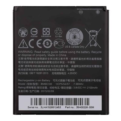 ダブルIC 保護 ブラック BM65100 HTC Desire 510 601 700用の携帯電話バッテリー